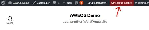 AWEOS WP Lock aktivieren