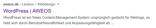 Breadcrumbs und Seitenhierarchie bei Google