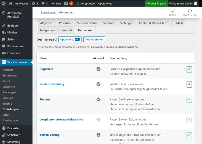 WooCommerce German Market - Vergleich mit Germanized für mehr Rechtskonformität