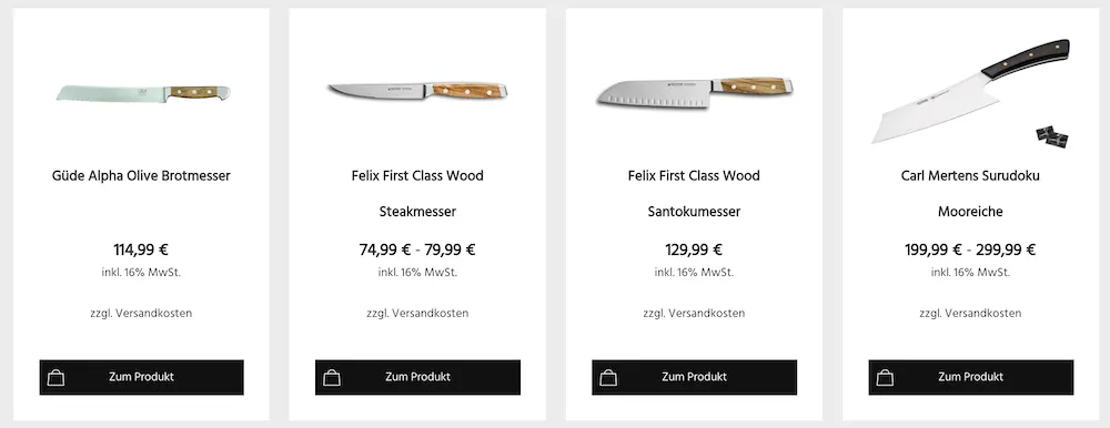 WooCommerce Produkte Shortcode