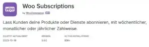 WooCommerce Subscriptions