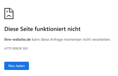 WordPress HTTP Error 500