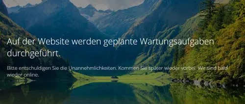 WordPress Wartungsmodus Meldung