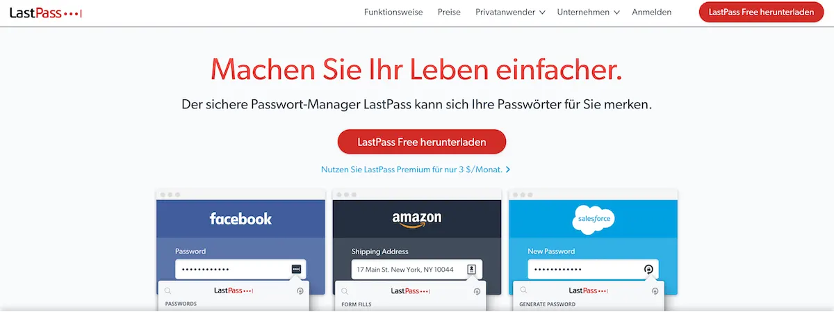WordPress Zugangsdaten speichern