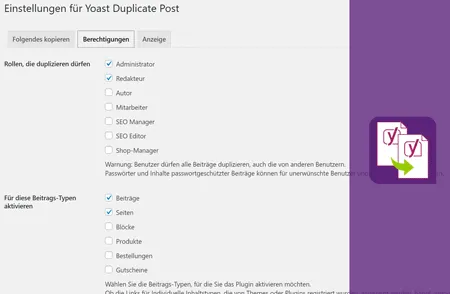 Yoast Duplicate Post