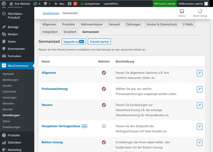 WooCommerce German Market - Vergleich mit Germanized für mehr Rechtskonformität