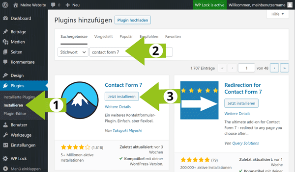 WordPress Kontaktformular: Plugin Empfehlung und Einrichtung