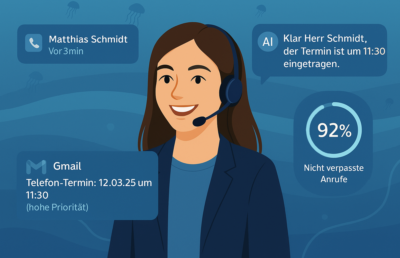 KI-Telefonassistent - Immer erreichbar