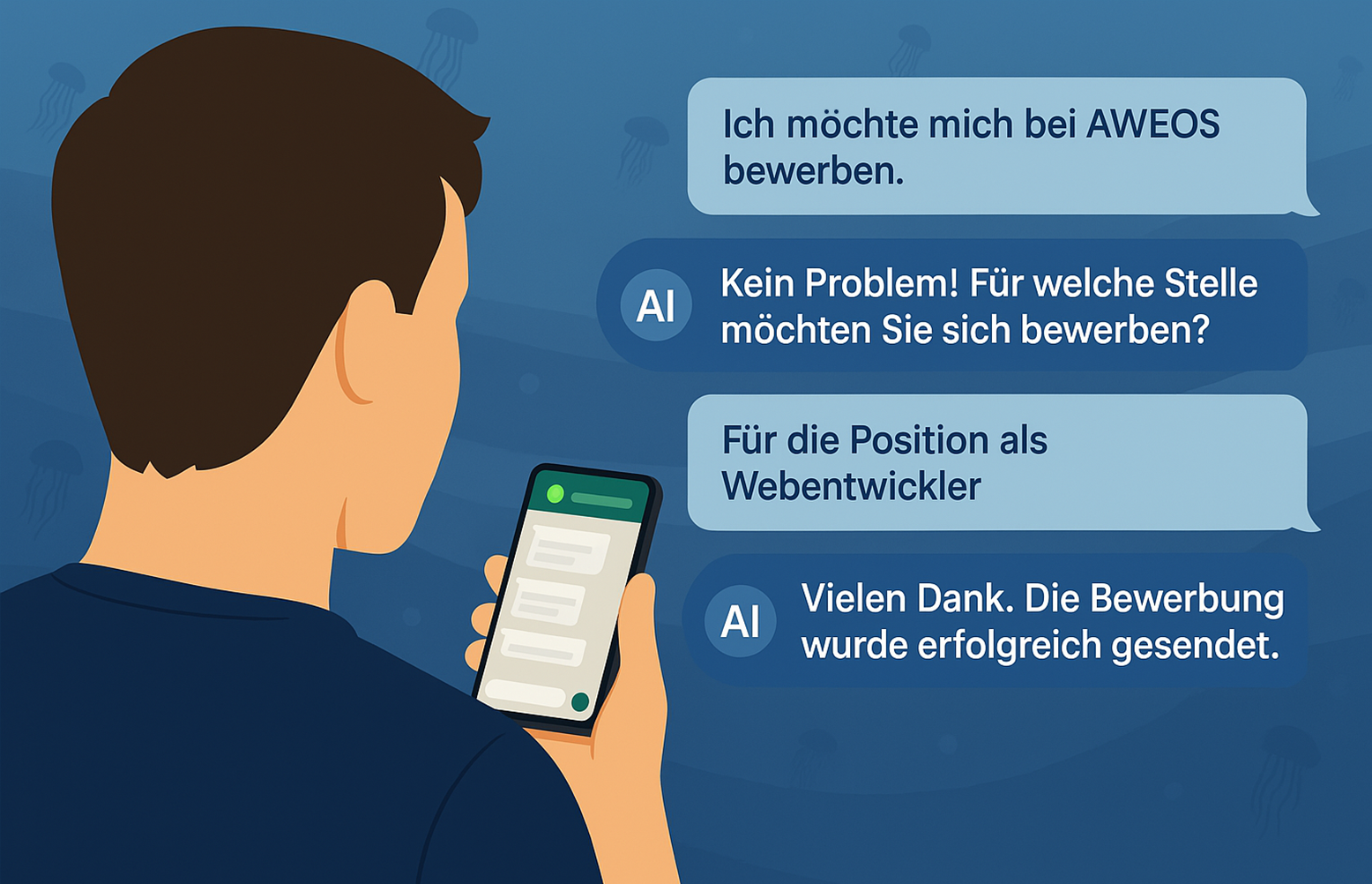 WhatsApp Chatbot für Recruiting & Service